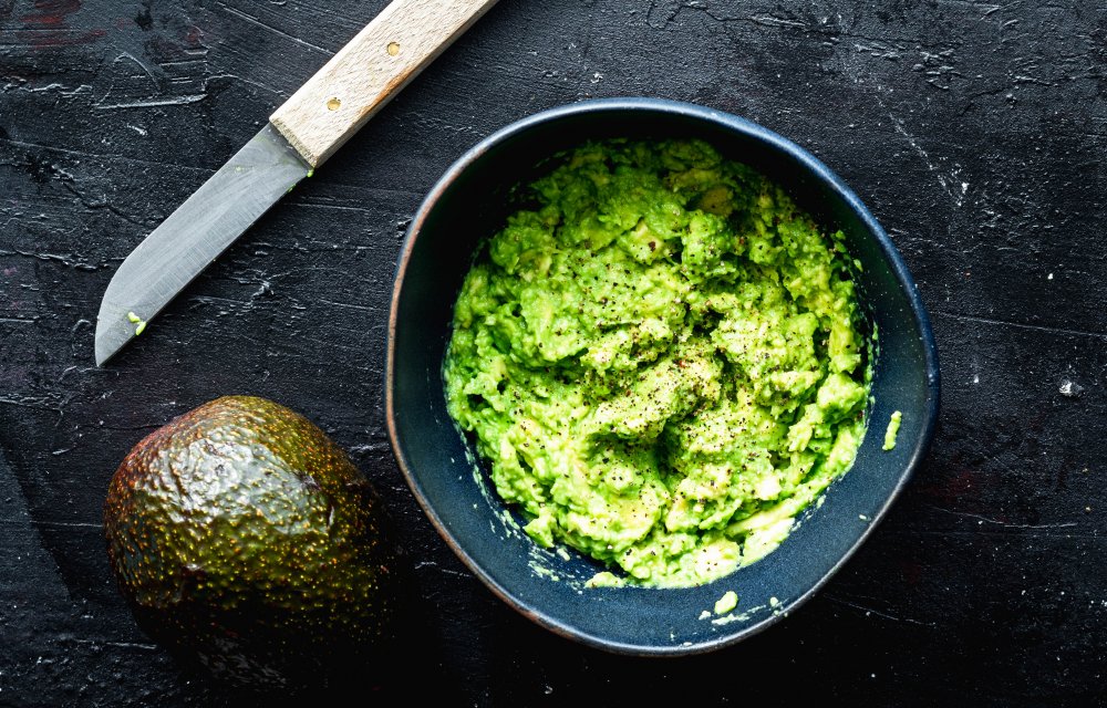 Halloumiburger avocado geprakt