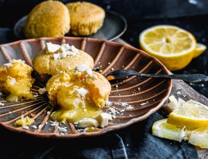 Lemon lava cakejes