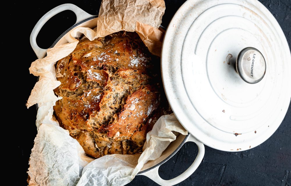 Makkelijk zelfgemaakt brood uit de pan-de pan