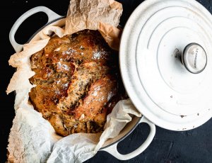 Makkelijk zelfgemaakt brood uit de pan-de pan