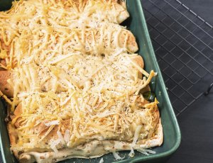 Enchiladas met kip en geitenkaas