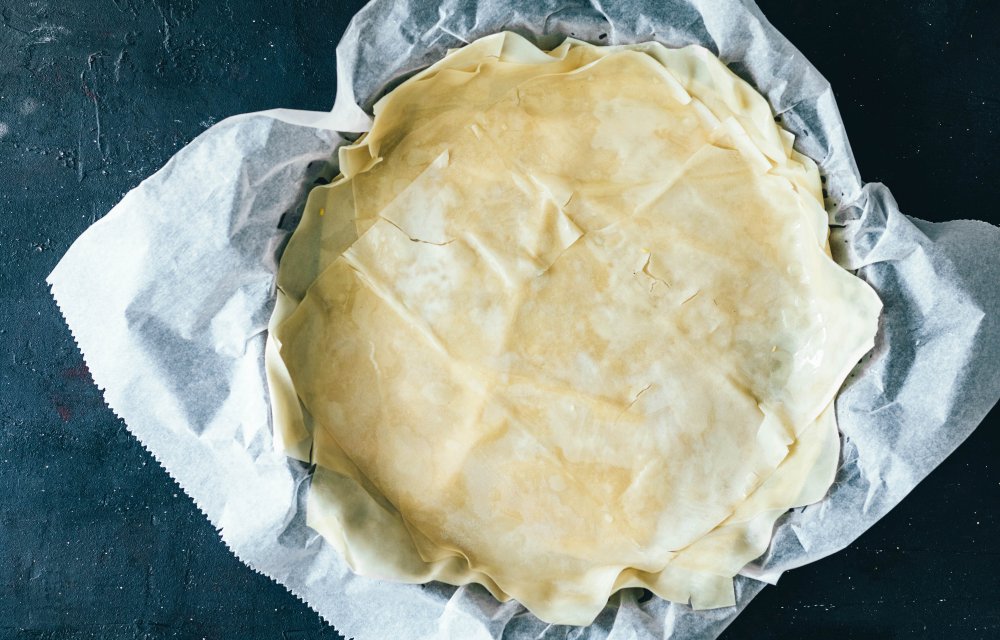 Gezondere quiche van filodeeg met gegrilde courgetteGezondere quiche van filodeeg met gegrilde courgette