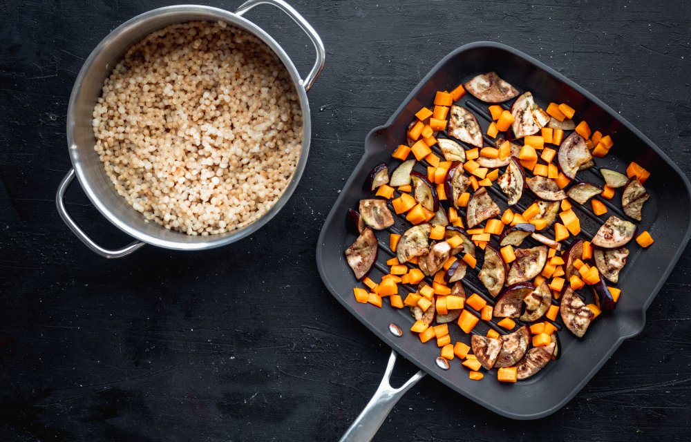 Parelcouscous salade met gegrilde groenten en feta_002