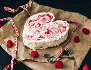 Witte chocolademoussetaart