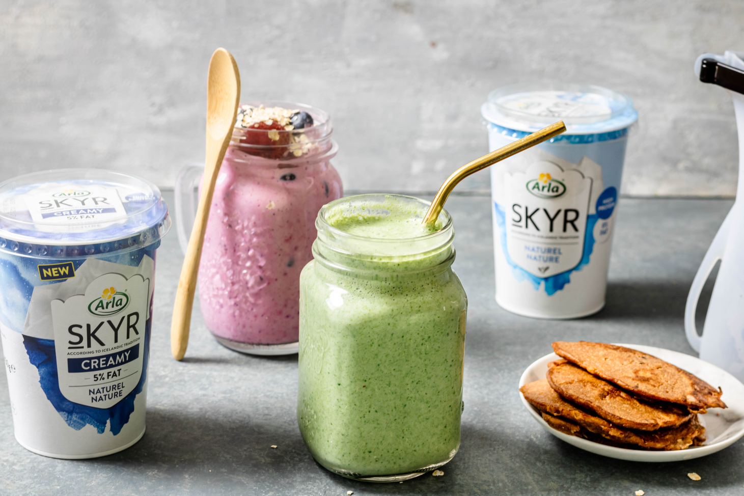 3x ontbijt to go-arla