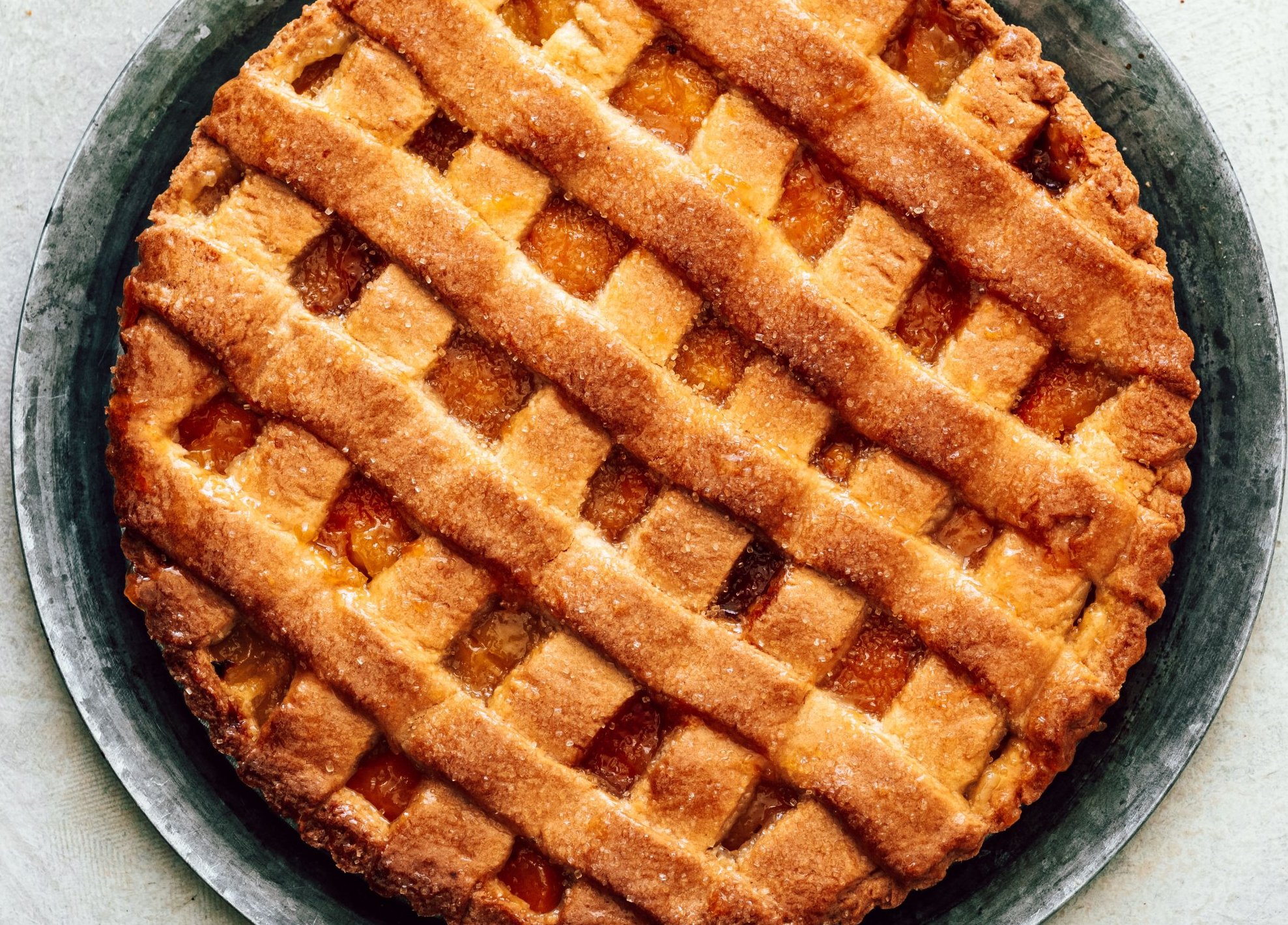 Abrikozen linzenvlaai