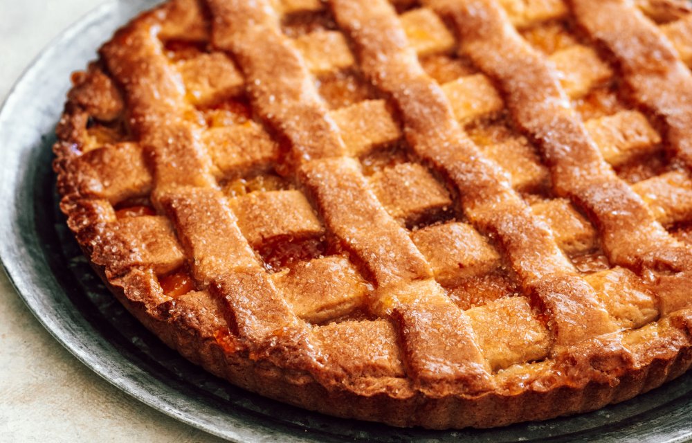 Abrikozen linzenvlaai