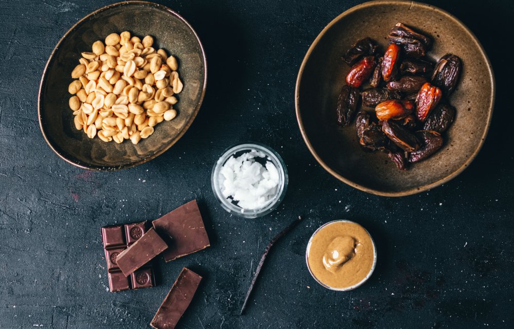 Gezondere peanutbars met pure chocolade