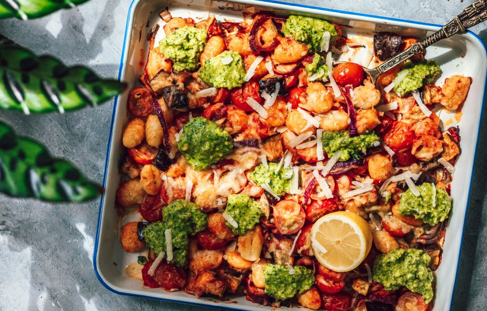 Gnocchi traybake