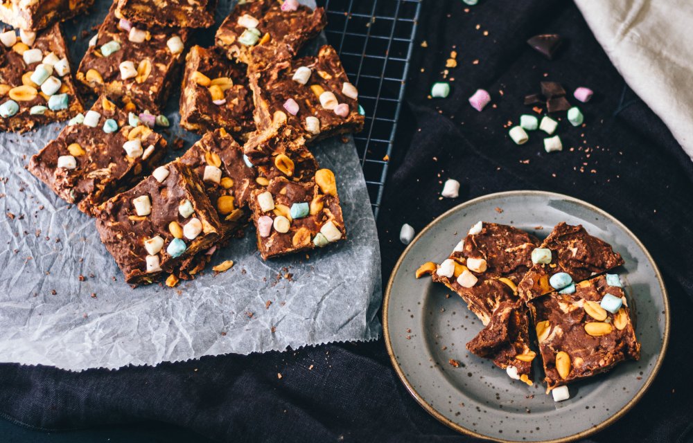 Simpele rocky road snickers