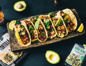 veggie taco's met pompoen