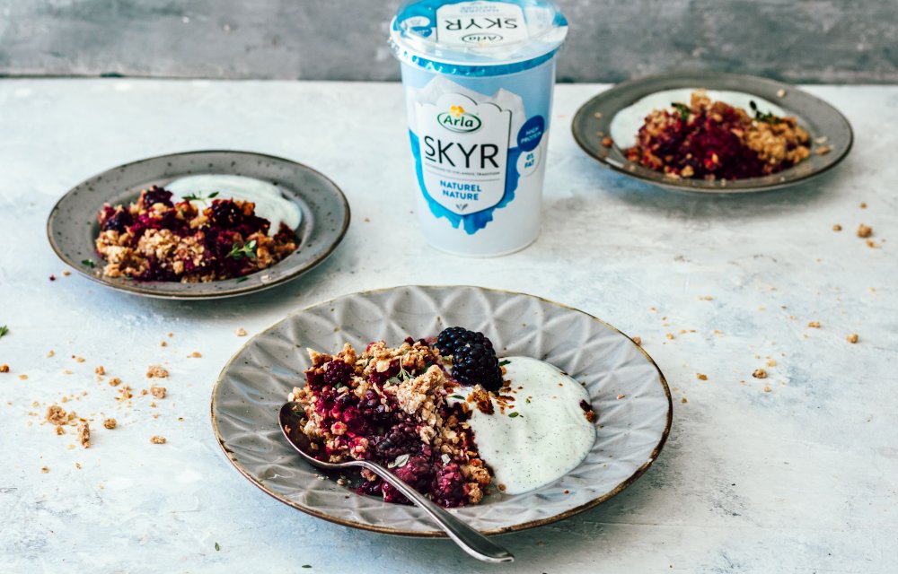 Arla Skyr- Gezondere zomercrumble