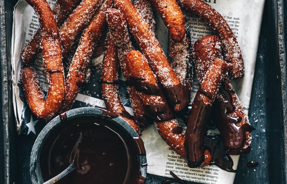 Churros met chocoladesaus