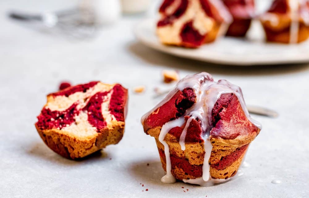 Red velvet marmermuffins