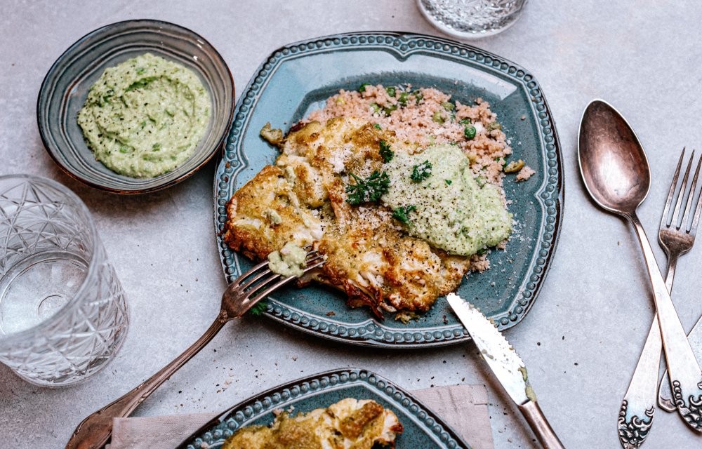 Gezondere bloemkoolsteaks met couscous