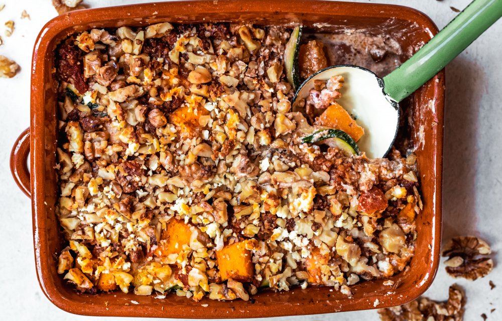 Gezondere pompoen lasagne