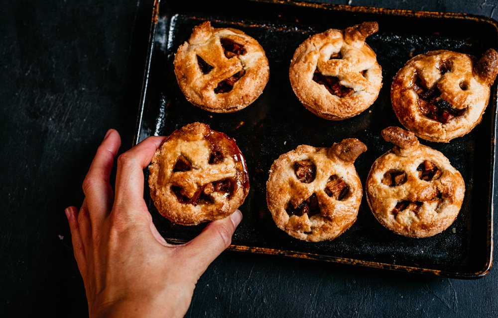 Halloween-appeltaartjes