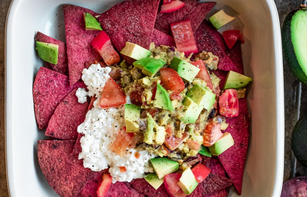 Gezondere schotel met groentetortilla chips