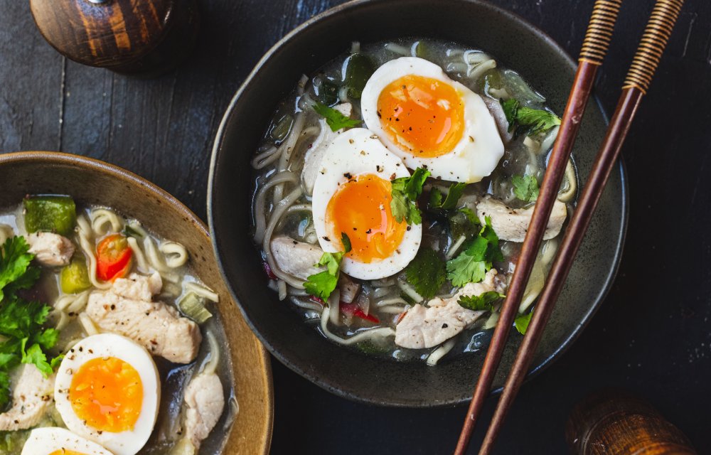 Pittige noedelsoep met 6 ingrediënten