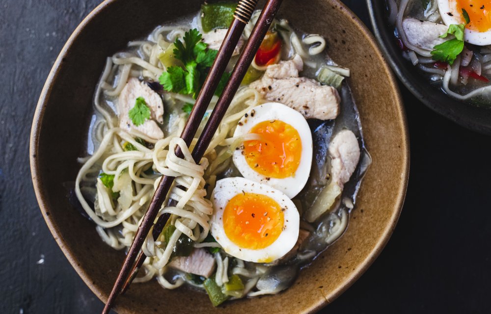 Pittige noedelsoep met 6 ingrediënten