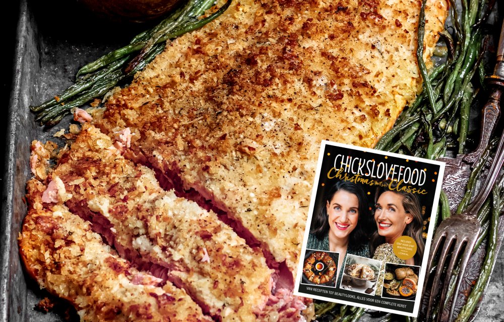 Zalm met parmezaankorst