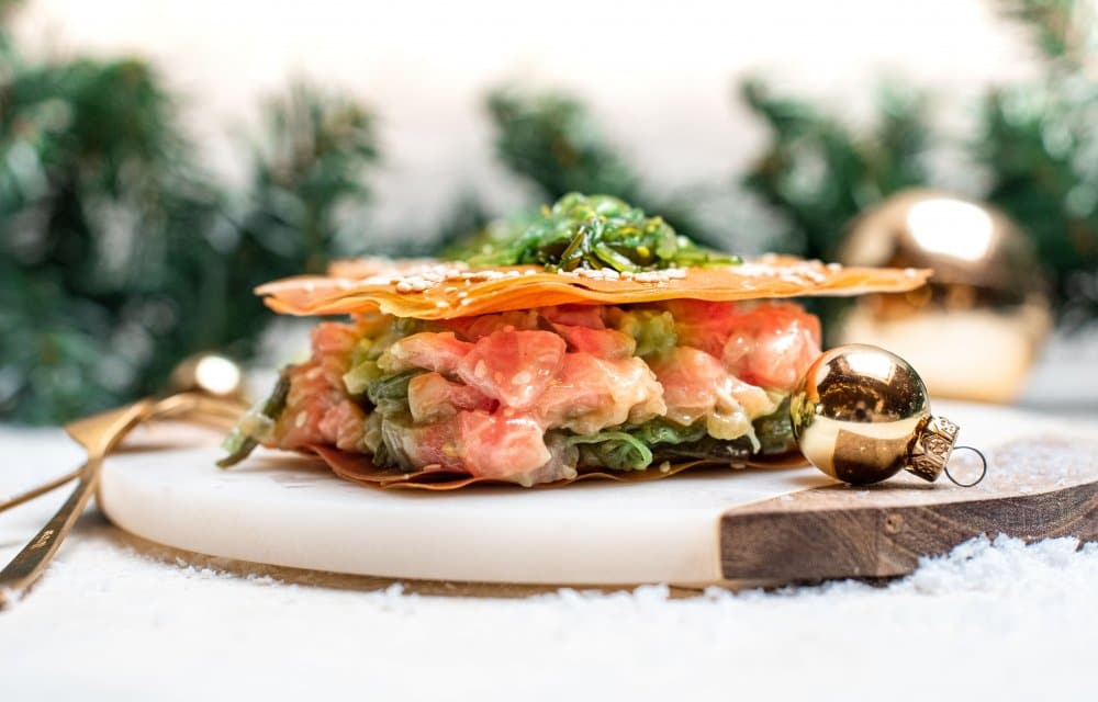 Zalmtompouce van filodeeg met 5 ingrediënten