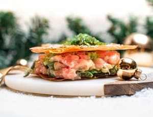 Zalmtompouce van filodeeg met 5 ingrediënten