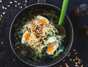 Spinaziestamppot met 5 ingrediënten