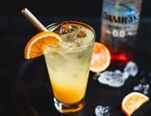 mocktail met Damrak 0,0% gin