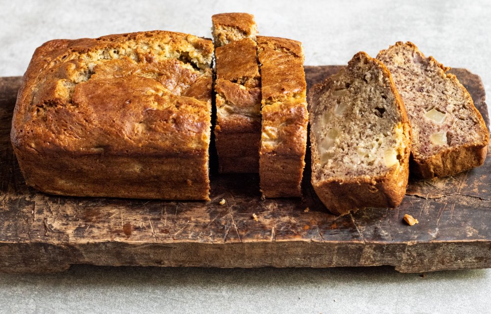 Bananenbrood met peer