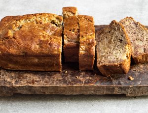 Bananenbrood met peer