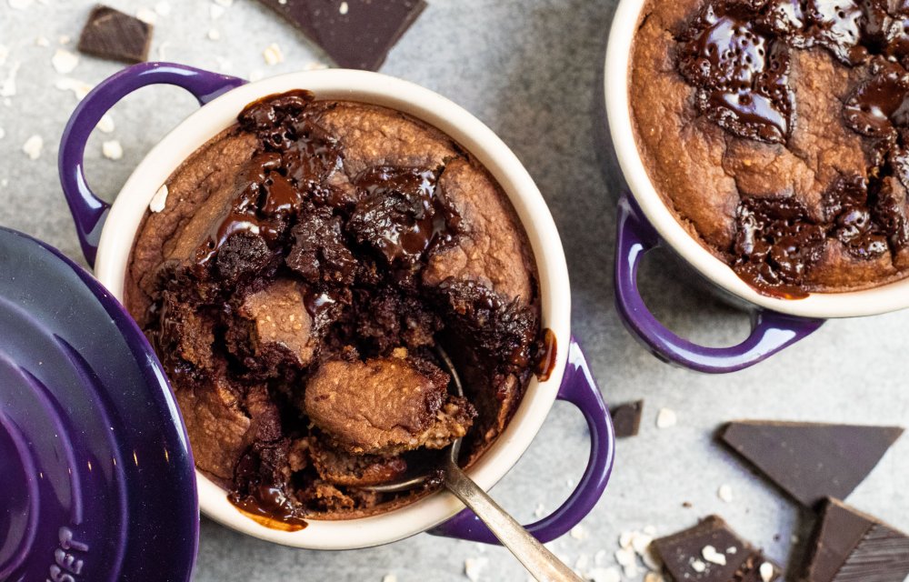 Baked oats met pure chocolade