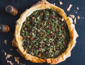 Boerenkoolquiche met 5 ingrediënten