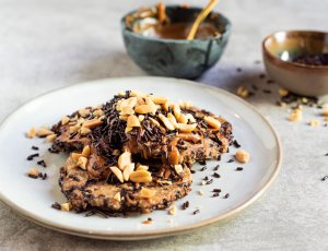 Gezondere Snickers-pancakes