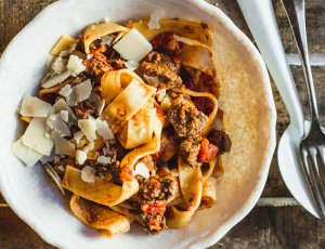 Pappardelle met stoofvlees