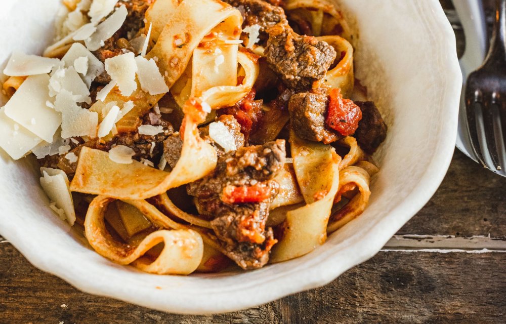 Pappardelle met stoofvlees