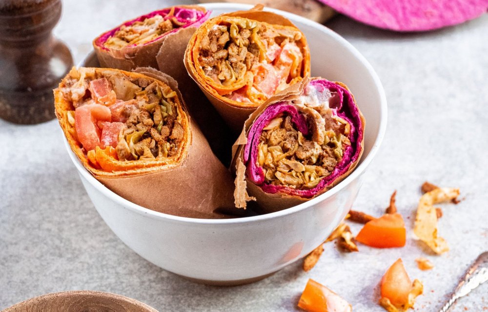 Skinny shoarma wraps met 6 ingredienten