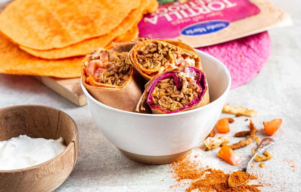 Skinny shoarmawraps met 6 ingredienten