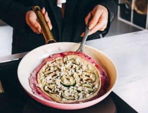 Gezondere panpizza met gegrilde groenten