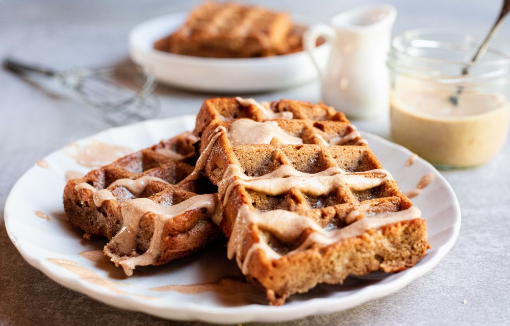 Gezondere appel-kaneelwafels