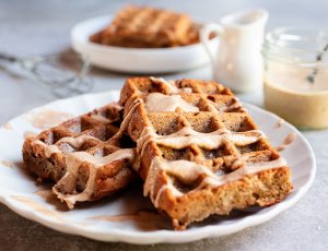 Gezondere appel-kaneelwafels