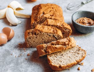 pindakaasbananenbrood