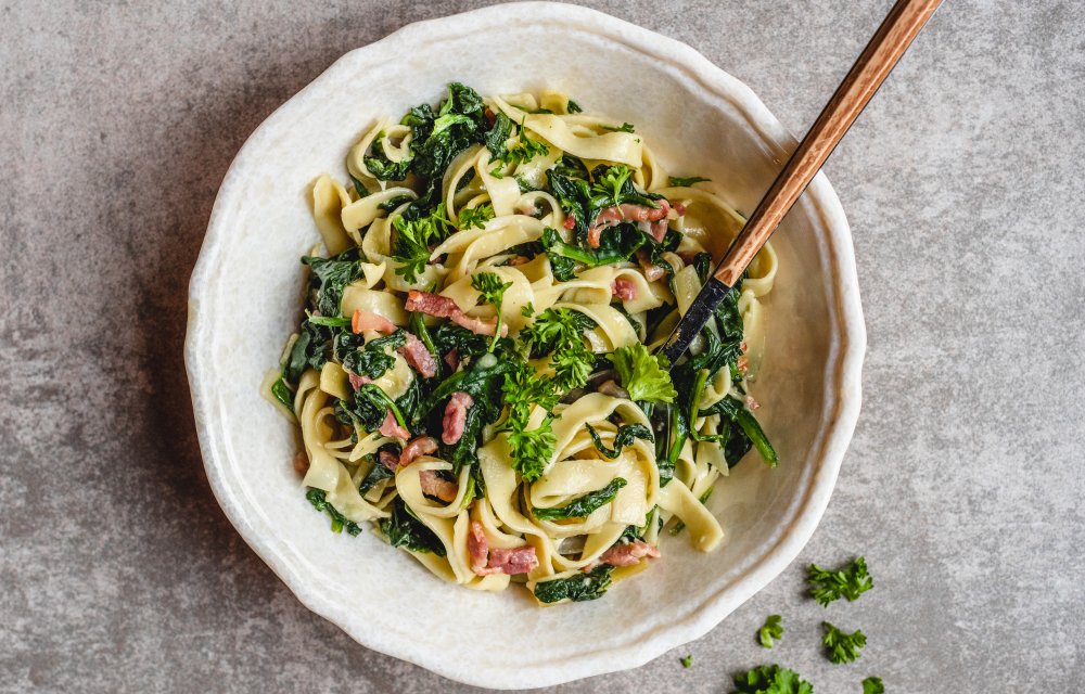 tagliatelle met brie uit de oven