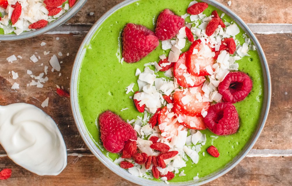 Gezonde ontbijt in een bowl