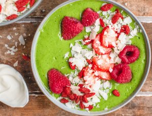 Gezonde ontbijt in een bowl