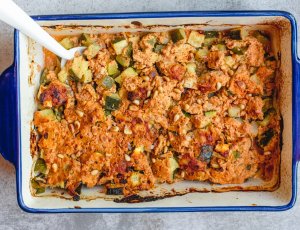 Koolhydraatarme ovenschotel uit de stoomoven