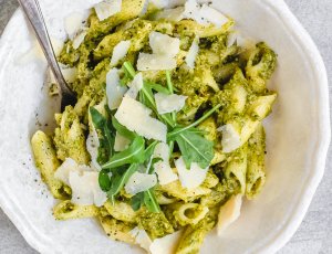 penne met pistachepesto