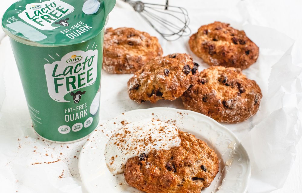 Lactosevrije kwarkbollen