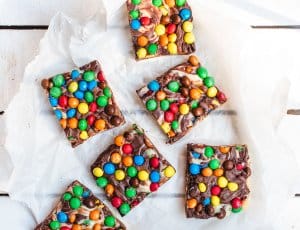 Makkelijke M&M fudge