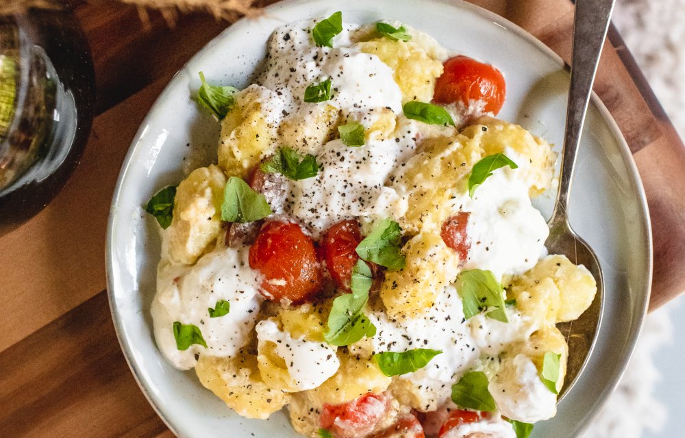 gnocchi met burrata